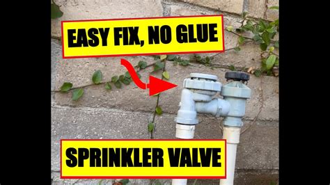 sprinkler leaking from riser|How to Repair a Sprinkler System: 7 Ways